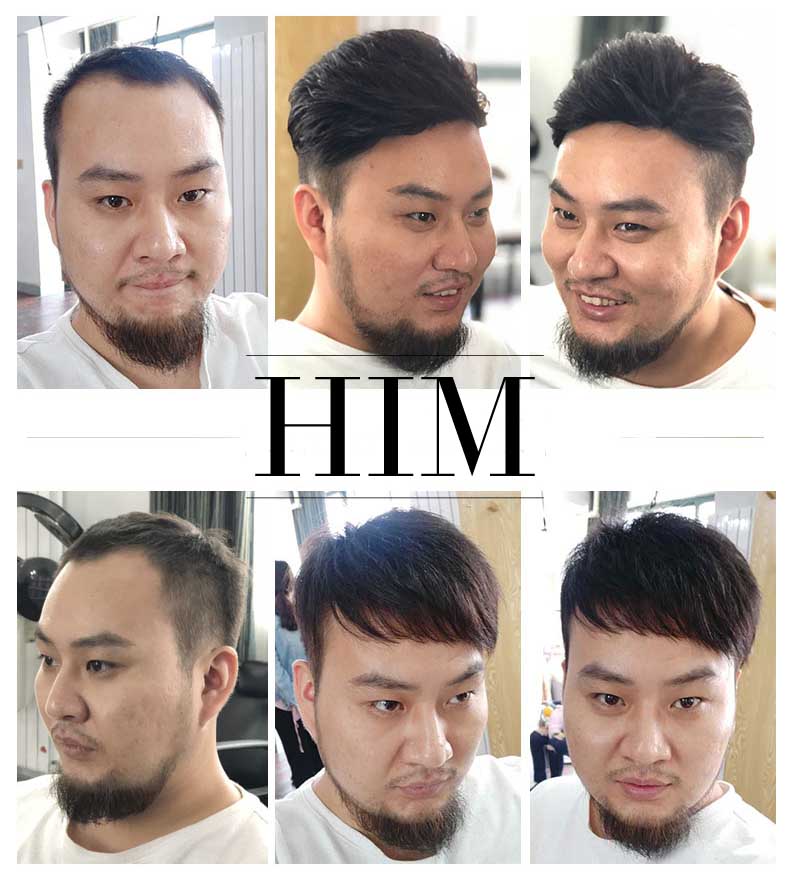 Tóc giả nam 2 mái che hói V3 cao cấp làm bằng tóc thật  Shopee Việt Nam